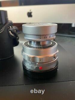 Leica Leitz 9-cm f4 Elmar COLLAPSIBLE, M mount lens in close to Mint Condition