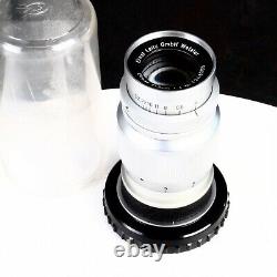 ^ Leica Leitz 90mm Elmar f4 Telephoto Prime Lens with Bubble Case #8005 MINT