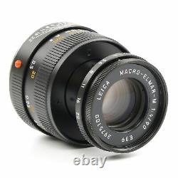 Leica Leitz 90mm F4 Macro-elmar-m Black Set 11633 #3275
