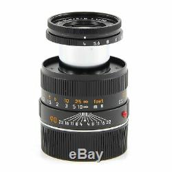 Leica Leitz 90mm F4 Macro-elmar-m Black Set 6-bit + Box 11629 #2803