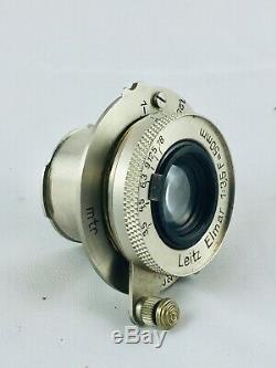 Leica Leitz Elmar 13.5, F50mm Chrome Collapsible Lens Germany A+ Condition