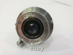 Leica Leitz Elmar 3.5cm 35mm f3.5 Uncoated L39 Screw Mount Lens
