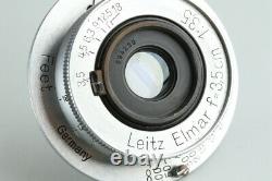 Leica Leitz Elmar 35mm F/3.5 Lens for Leica L39 #30039 E6