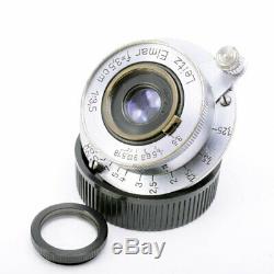 Leica Leitz Elmar 35mm F3.5 L39 screw mount lens Yr. 1948 LTM Germany