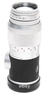 Leica Leitz Elmar 4/135 mm lens with caps