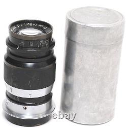 Leica Leitz Elmar 4/9cm lens with matching tropen case