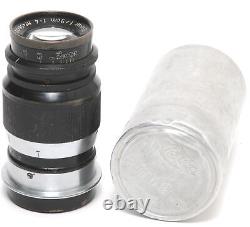 Leica Leitz Elmar 4/9cm lens with matching tropical case