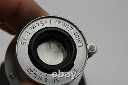 Leica Leitz Elmar 50mm 5cm f/3.5 LTM L39 M39 Lens US Seller