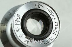 Leica Leitz Elmar 50mm F/3.5 Lens for Leica L39 #35025 C2