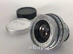 Leica / Leitz Elmar 50mm f2.8 LTM Fit Lens With E39 Uva Filter And ITOOY Hood