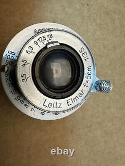 Leica Leitz Elmar 5cm 50mm F3.5 f/3.5 Lens, for L39 LTM Screw Mount