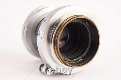 Leica Leitz Elmar 5cm 50mm f/2.8 Collapsible Lens w Cap & Case for M39 Mount V12