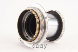 Leica Leitz Elmar 5cm 50mm f/3.5 Black Scale Lens w Cap & Case for M39 Mount V11