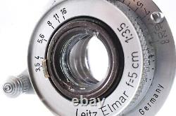 Leica Leitz Elmar 5cm F3.5 L mount LMT L39 50mm Excellent++++ from Japan#231409