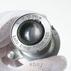 Leica Leitz Elmar 5cm f/3.5 50mm collapsible screw mount lens LTM 1938