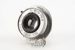 Leica Leitz Elmar 5cm f/3.5 Black Scale Lens for M39 Screw Mount V08