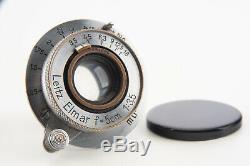 Leica Leitz Elmar 5cm f/3.5 Black Scale Lens for M39 Screw Mount V09