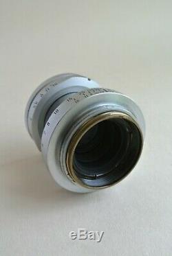 Leica Leitz Elmar 5cm f2.8 screw mount lens, runs smoothly + cap, good