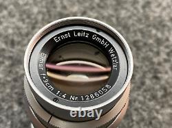 Leica Leitz Elmar 90 mm F4/Univ. Repro Elmar / L39 / Beautiful Condition