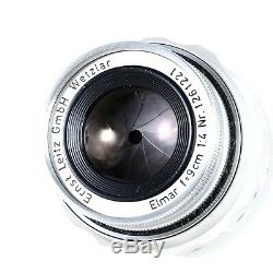 Leica Leitz Elmar 9cm 90mm f4 Collapsible M Mount Lens CLA'D EX+++