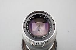 Leica Leitz Elmar 9cm 90mm f4 f/4 Lens Sliver For L39 M39 LTM Screw Mount