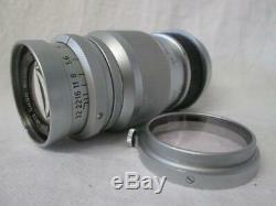 Leica Leitz Elmar Chrome 9cm (90mm) 14 Lens + Caps #1464166 + Filter & Cap