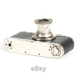 Leica Leitz I (Ic) Nickel Plated 35mm Film Camera with Elmar 5cm 50mm f3.5 Lens
