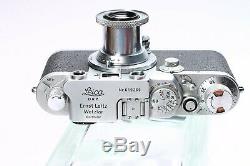Leica Leitz Iiif Red Dial 35mm Rangefinder Ltm Camera Elmar 5cm 50mm F/3.5 Lens
