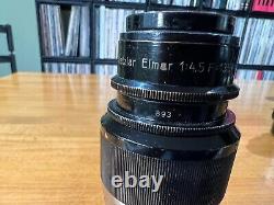 Leica Leitz Rare 135mm Elmar Non-Standard Lens No. 893 from 1930 Lovely