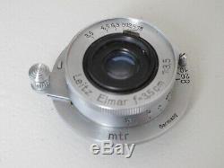 Leica Leitz SM LTM 35mm f3.5 coated Elmar lens #654xxx, NICE LQQK