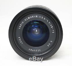 Leica Leitz Vario-elmar-r 28-70 F/3,5-4.5 Con Custodia Originale In Pelle Nera