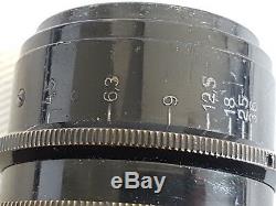 Leica Leitz Wetzlar Black Paint Elmar 13.5cm f4.5 LTM M39 Screw Mount SHARP LENS