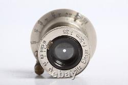 Leica Leitz Wetzlar Elmar 3.5/5 Nickel Screw Mount M39 5cm 3.5