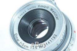 Leica Leitz Wetzlar Elmar 5cm 50mm F/3.5 13.5 3.5/50 Leica M Mount Lens (ny834)