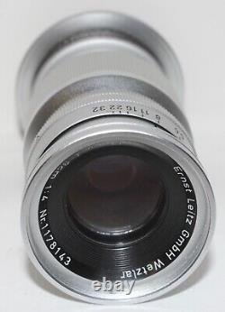 Leica Leitz Wetzlar Elmar 90mm 14 Lens