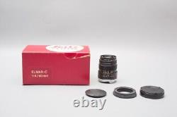 Leica Leitz Wetzlar Elmar C 90mm f/4 F4 Lens, Germany, Black For M Mount Boxed