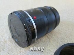 Leica Leitz Wetzlar Elmar-C 90mm f/4 for M Mount Lens Caps 14191 Leather Pouch