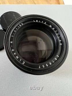 Leica Leitz Wetzlar Elmar-R 180mm F/4 Lens Leica R Mount with Caps