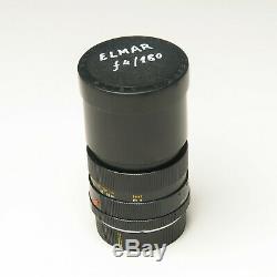 Leica Leitz Wetzlar Elmar R 180mm f4 Prime Lens Telephoto Germany