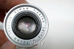 Leica Leitz Wetzlar Elmar-m 12.8/50mm Elmom 11112 Chrome 1959 M2 3 4 6 7 M9 M10