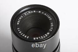Leica Leitz Wetzlar MACRO ELMAR R 4/100 lens GERMANY 100 mm 4.0