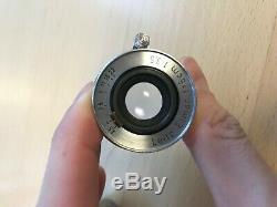 Leica (Leitz) iiif red dial camera with Elmar 50mm (5cm) f 3.5 and lens cap