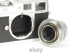 Leica M1 with Lens Leitz Elmar 3.5/5cm f/3.5 5cm mount Leica M No. 1040437