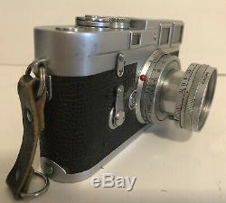 Leica M3 Ernst Leitz Wetzlar Camera with Leitz Wetzlar Elmar 12.8 / 50 Lens