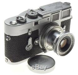 Leica M3 rangefinder35mm film camera ELMAR 2.8 f=5cm Collapsible lens case Leitz