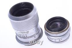 Leica M39 90mm 4 Elmar Rare, All Chrome'1948' Coated Screw Mount Rf Lens