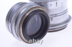 Leica M39 90mm 4 Elmar Rare, All Chrome'1948' Coated Screw Mount Rf Lens