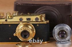 Leica Panzerkampf Camera + 2 lens Leitz Elmar 50mm f/3.5 Vintage (Zorki copy)