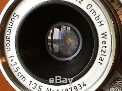 Leica (SUMMARON 35mm f/3.5) + (ELMAR 90mm f/4) Lenses M2 M3 M4 M5 M6 M Mount