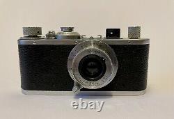 Leica Standard Model E (chrome) with Leitz Elmar 3.5cm f/3.5 chrome lens